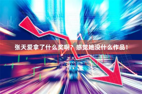 张天爱拿了什么奖啊？感觉她没什么作品！