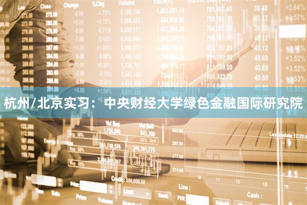 杭州/北京实习：中央财经大学绿色金融国际研究院